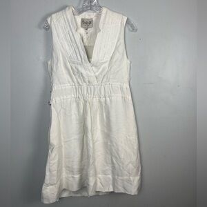 NWT Sea New York Women's Sleeveless V Neck Mini Dress White Size 4 Designer